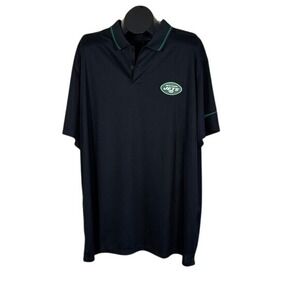 Jets Football Polo Shirt Men's 3XL‎ NFL  NIke Dri-fit